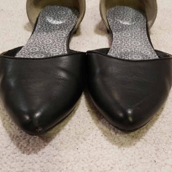 American Eagle Outfitters black and silver flats - Picture 3 of 5
